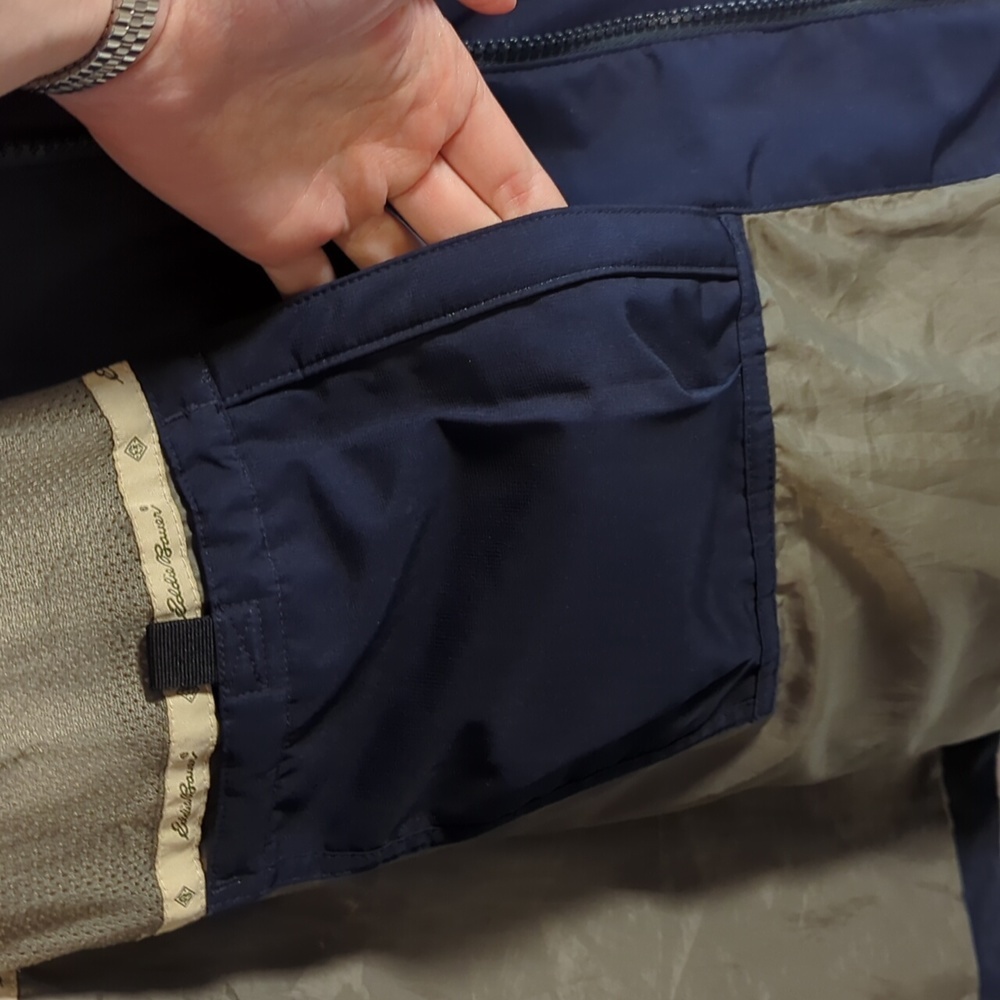 Eddie Bauer WeatherEdge Protection Easy-Care blue coat heavy duty weather proof - Picture 12 of 16
